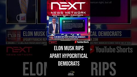 Elon Musk Rips Apart Hypocritical Democrats #shorts