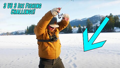 ICE Fishing 3 VS 3 CHALLENGE! Who Can Catch The Most FISH?