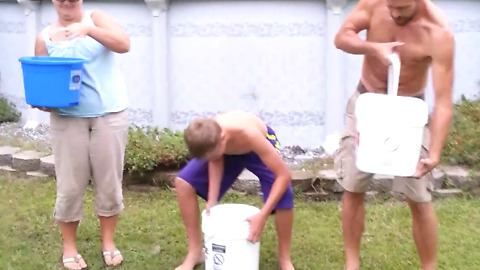 Family Puts A Twist On The Classic Ice Bucket Challenge