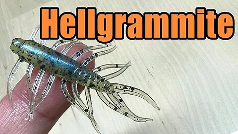 2" Hellgrammite - Micro Finesse Fishing Bug Bait for Crappie, Panfish & Bass