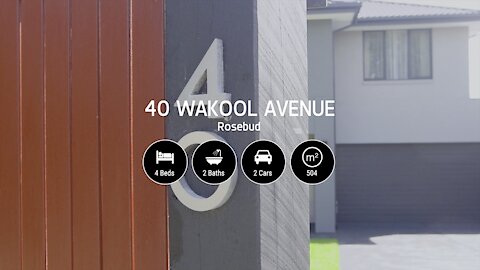 Real Estate Video Advertising 40 Wakool Avenue, Rosebud, VIC