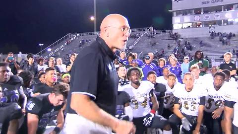 Ben Davis head coach shares powerful message with students from both teams following Warren Central game