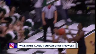 Cassius Winston ties MSU mark with fourth Big Ten player of the week award