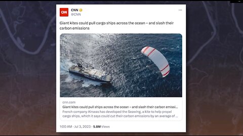 CNN - Giant Kites Could Pull Cargo Ships