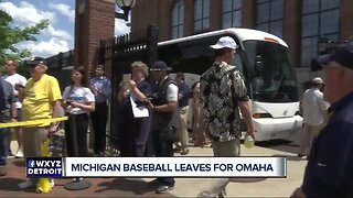 Fans gather to send Michigan Baseball off to College World Series
