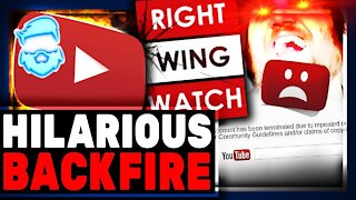 Epic Backfire! Pro Censorship Smear Outlet Right Wing Watch BANNED From Youtube Permanently!