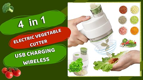 4 in1 Handheld Electric Vegetable Cutter