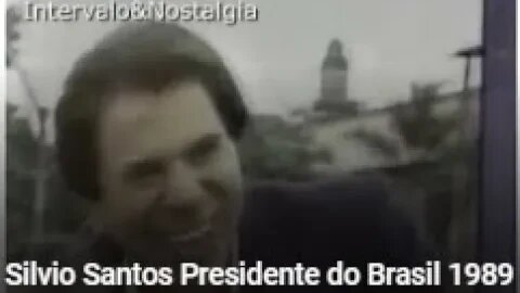 Silvio Santos Presidente do Brasil 1989