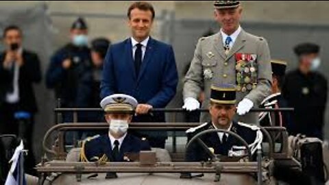 Macron Trembles with Fear as Crowd Loudly Boo Him during Bastille Day Parade