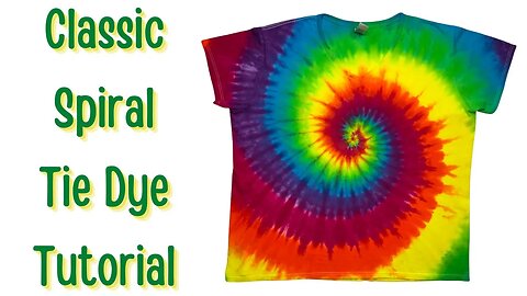 Tie-Dye Designs: Quick & Easy Thickened Black Dye & Yellow Spiral 