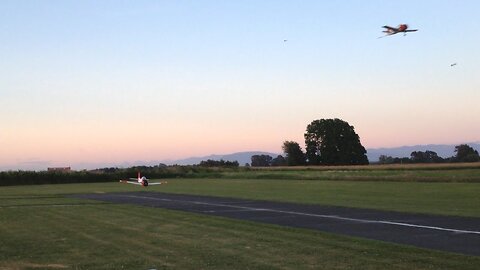 Several Parkzone T-28 Trojan's and a Lonesome Parkzone Spitfire Parkflyer Tear up the Sky