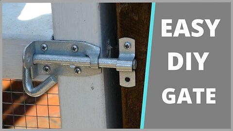 How To Build A Simple Wooden Gate || Clean Design || No Diagonal Bracing