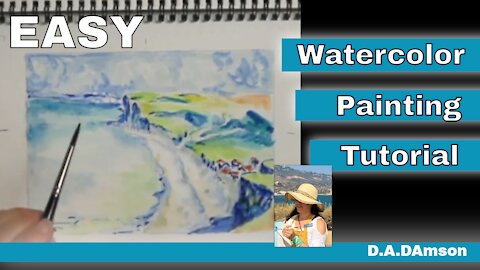 Watercolor Monet - Easy tutorial