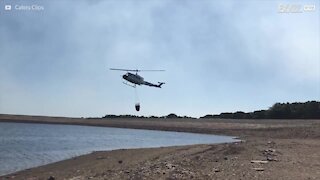 Bacino d'acqua con livelli bassissimi preoccupa i soccorsi