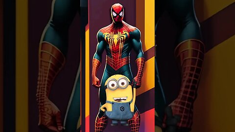 Spiderman And Minion bersatu ##superhero #spiderman #short #viral #trend