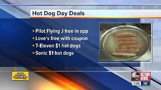 Where to get freebies, deals for National Hot Dog Day