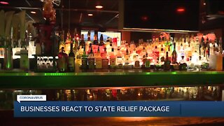 Businesses react to state relief package