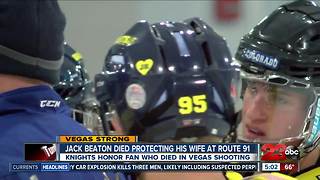 High School Hockey Team honors Jack Beaton