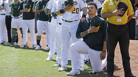 Bruce Maxwell Becomes First MLB Player To Kneel During National Anthem