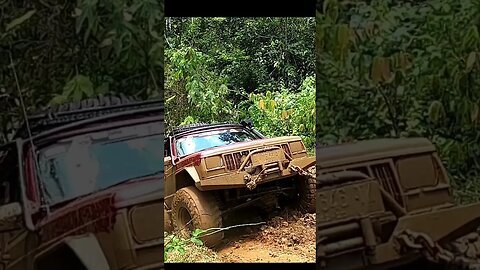Jeep cherokee xj in the mud #shorts