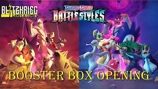 Pokemon Sword & Shield Battle Styles Booster Box Opening by Barbara