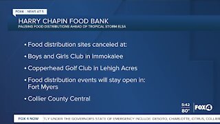 Harry Chapin Food Bank cancels distributions due to Tropical Storm Elsa