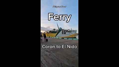 Taking the ferry from Coron to El Nido, Philippines