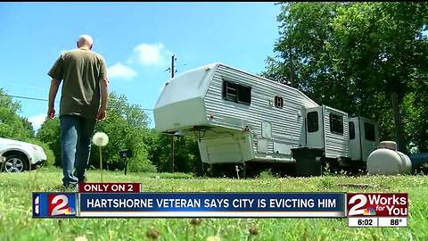 Veteran kicked out of home by city, says he could be homeless