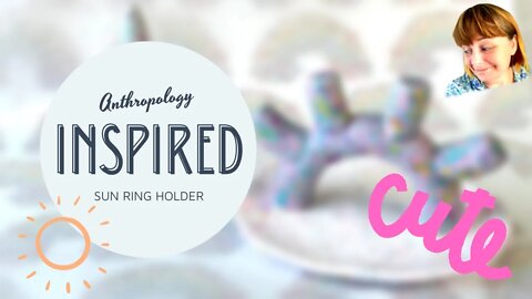 ANTHROPOLOGY INSPIRED RING HOLDER | DIY RING HOLDER POLYMER CLAY ANTHROPOLOGY DIY