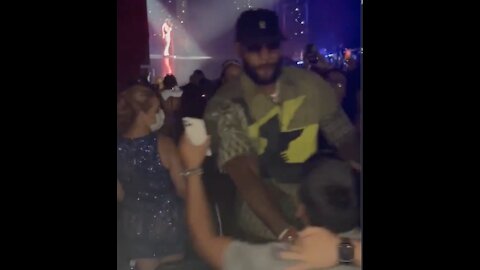 LeBron James Appears to Shove a Fan in Usher Concert