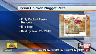 Tyson recalls more than 36K pounds of chicken nuggets