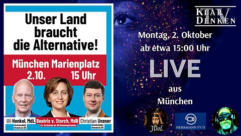 LIVE aus München - Kundgebung: Unser Land braucht die Alternative!