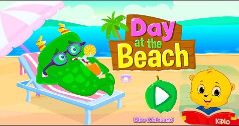 Bibo KidloLand and Comping Monster Play at the Beach! | Cartoon Games for Kids