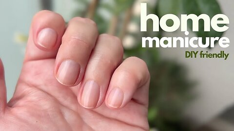 My quick maintenance manicure at home!