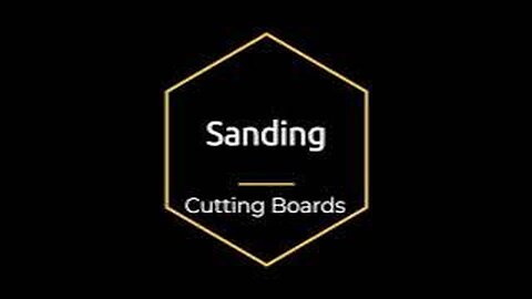 WOODWORKING / Sanding Cutting Boards