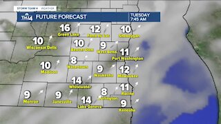 Partly cloudy skies, temperatures warm back up