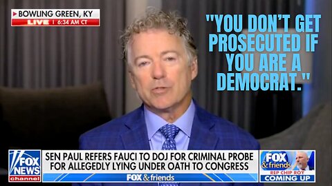 Rand Paul on Fauci: I Don’t Think ‘There Has Ever Been a Clearer Case of Perjury'