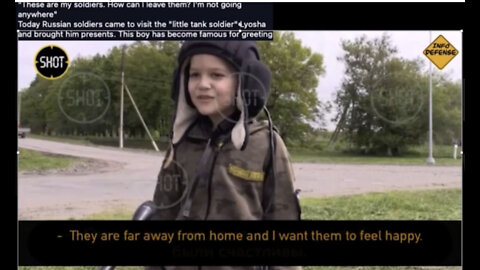 And We Know - Little Ukraine tank soldier has become famous, and Russian soldiers bring him presents
