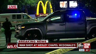 Deputies investigating carjacking at a McDonald's in Pasco County, one person shot