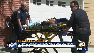 Two overdose at home where child died in car