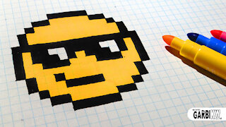 how to Draw Kawaii emoji - Hello Pixel Art by Garbi KW