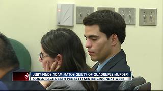 Adam Matos found guilty of murdering his ex-girlfriend, her parents & her new boyfriend
