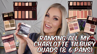 Ranking ALL of my Charlotte Tilbury Quads & 6-Pan Palettes