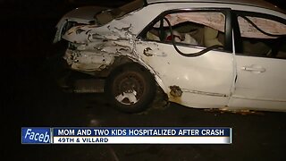 Child thrown and pinned under car after Milwaukee crash, two others also hurt