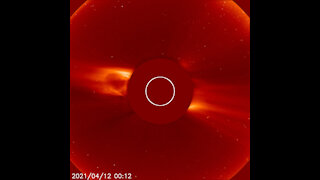 Watch as two large solar flares erupt from the sun