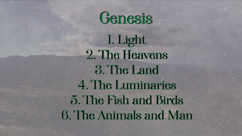 Genesis part 1 - Crucifixional Life Stream