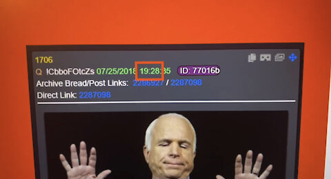 Q Foretells John McCain Death to the Minute