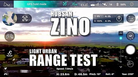 Hubsan ZINO Range Test - How Far Will It Go? (Light Urban) 😱
