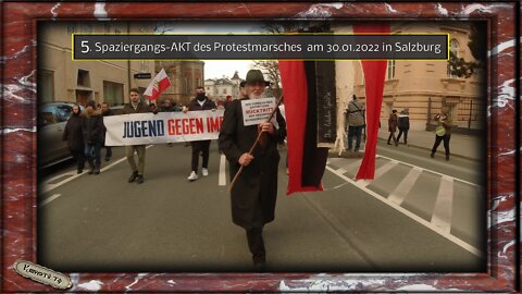 5. Spaziergangs-AKT des Protestmarsches am 30.01.2022 in Salzburg