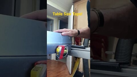 Table Saw Tape Measure Tip! #shorts